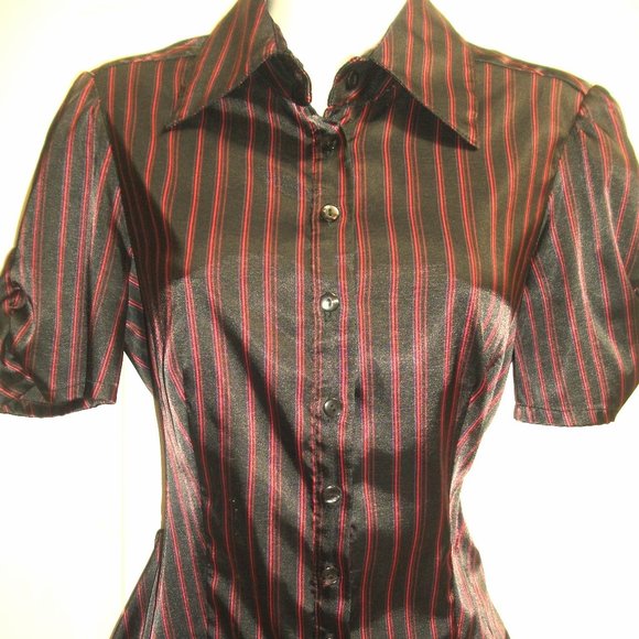 Le Chateau Satin Blouse Size Small  --- - Picture 1 of 3